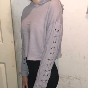 VS pink cropped hoodie